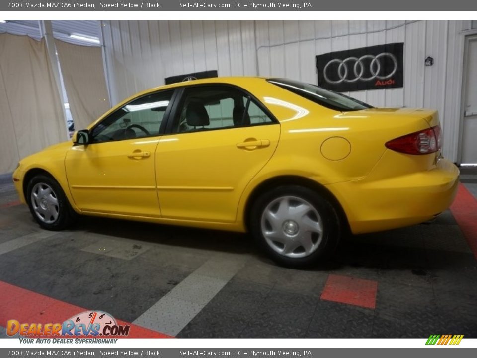 2003 Mazda MAZDA6 i Sedan Speed Yellow / Black Photo #11