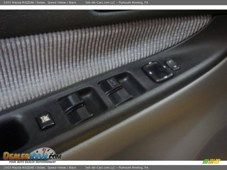 2003 Mazda MAZDA6 i Sedan Speed Yellow / Black Photo #13