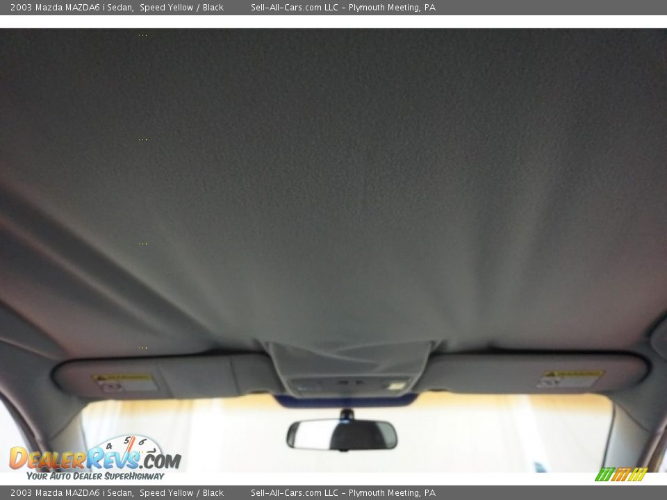 2003 Mazda MAZDA6 i Sedan Speed Yellow / Black Photo #24