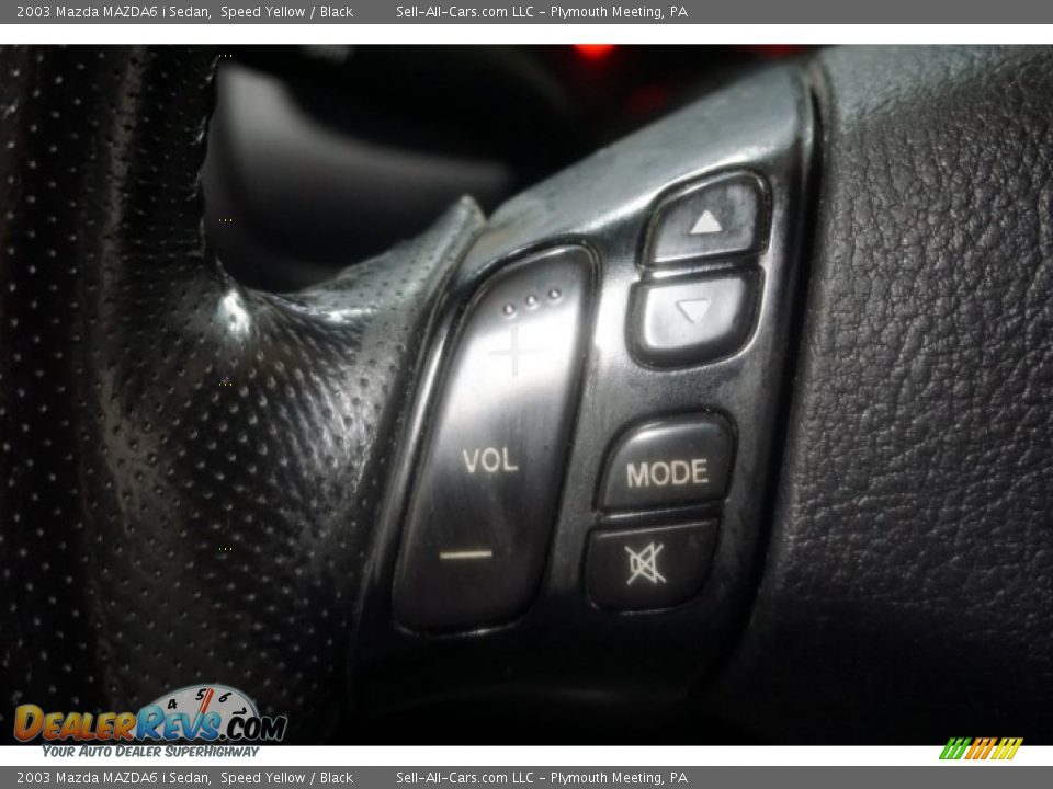 2003 Mazda MAZDA6 i Sedan Speed Yellow / Black Photo #34