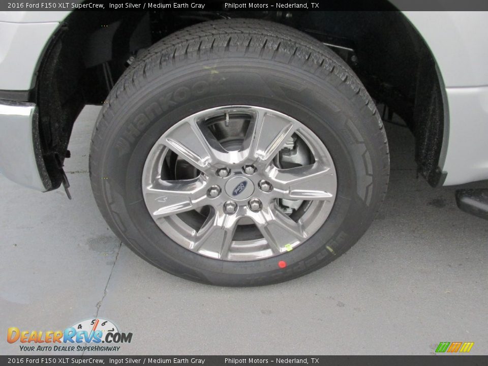 2016 Ford F150 XLT SuperCrew Ingot Silver / Medium Earth Gray Photo #11