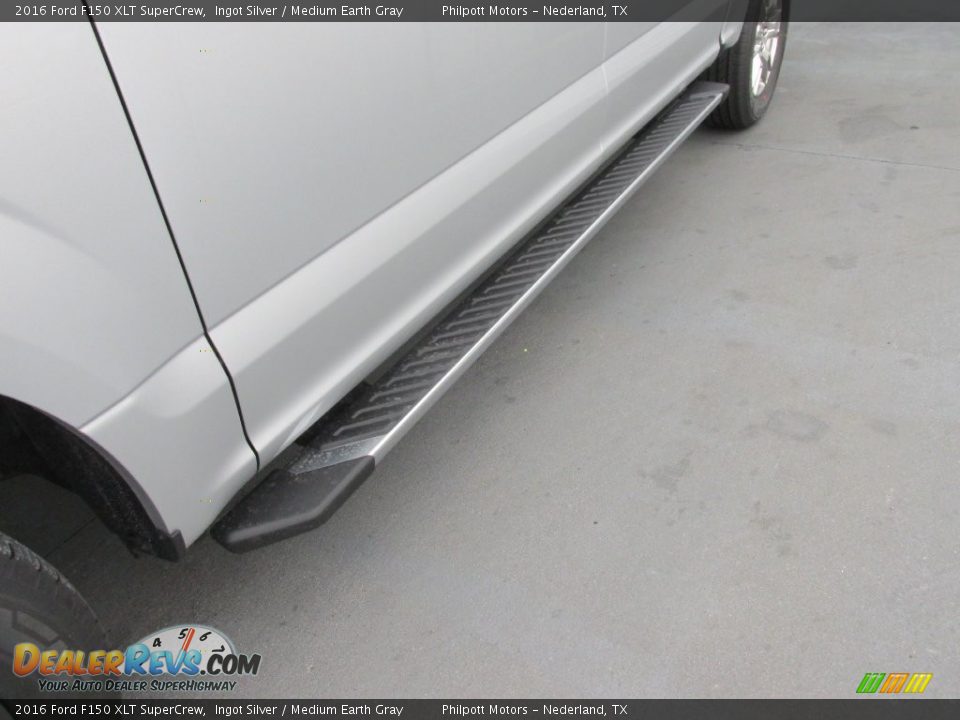 2016 Ford F150 XLT SuperCrew Ingot Silver / Medium Earth Gray Photo #12
