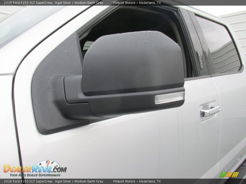 2016 Ford F150 XLT SuperCrew Ingot Silver / Medium Earth Gray Photo #13
