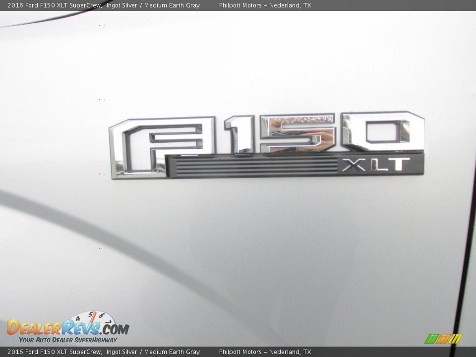 2016 Ford F150 XLT SuperCrew Ingot Silver / Medium Earth Gray Photo #14