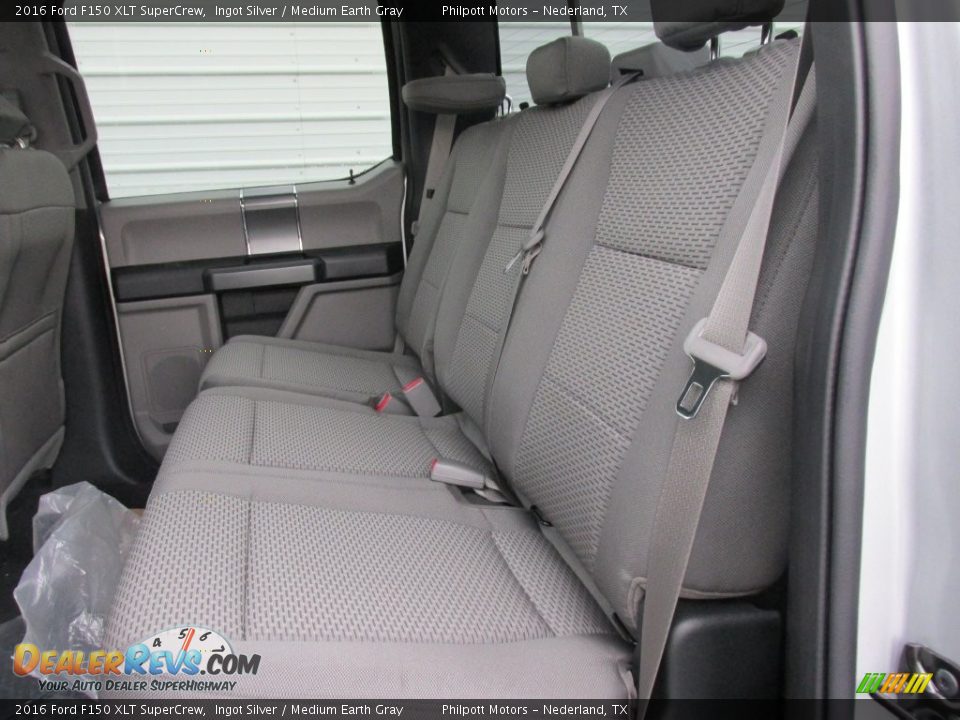 2016 Ford F150 XLT SuperCrew Ingot Silver / Medium Earth Gray Photo #19