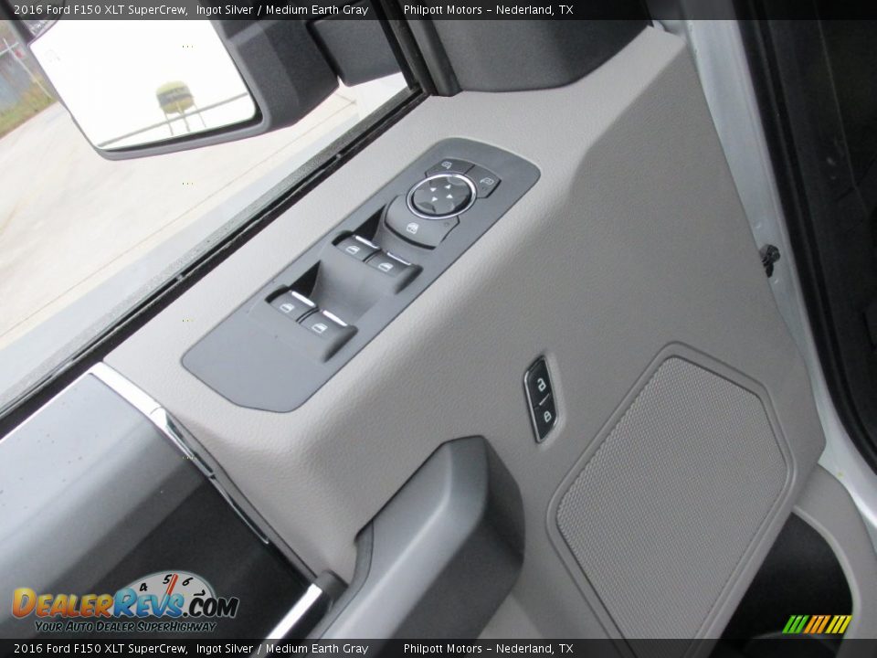 2016 Ford F150 XLT SuperCrew Ingot Silver / Medium Earth Gray Photo #21