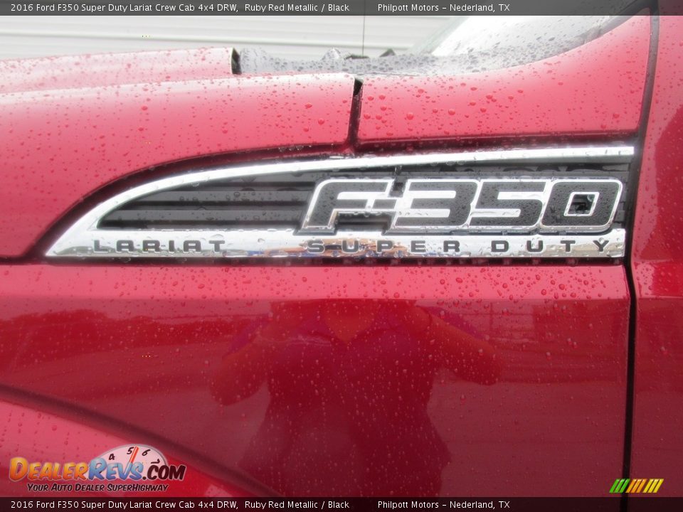 2016 Ford F350 Super Duty Lariat Crew Cab 4x4 DRW Ruby Red Metallic / Black Photo #14