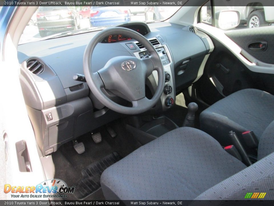 2010 Toyota Yaris 3 Door Liftback Bayou Blue Pearl / Dark Charcoal Photo #10