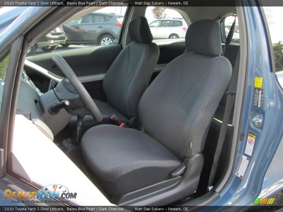 2010 Toyota Yaris 3 Door Liftback Bayou Blue Pearl / Dark Charcoal Photo #13