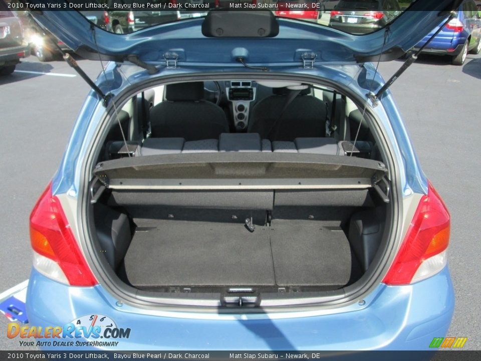 2010 Toyota Yaris 3 Door Liftback Bayou Blue Pearl / Dark Charcoal Photo #14
