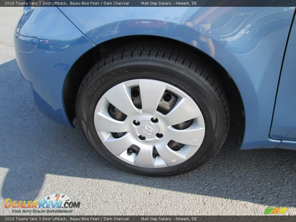 2010 Toyota Yaris 3 Door Liftback Bayou Blue Pearl / Dark Charcoal Photo #17