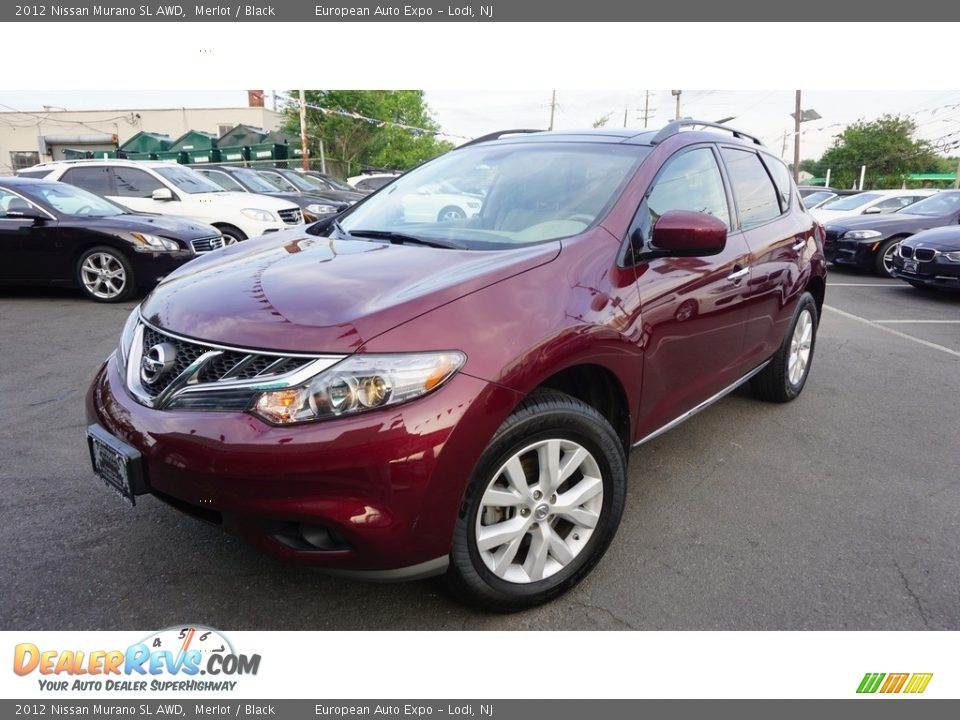 2012 Nissan Murano SL AWD Merlot / Black Photo #1