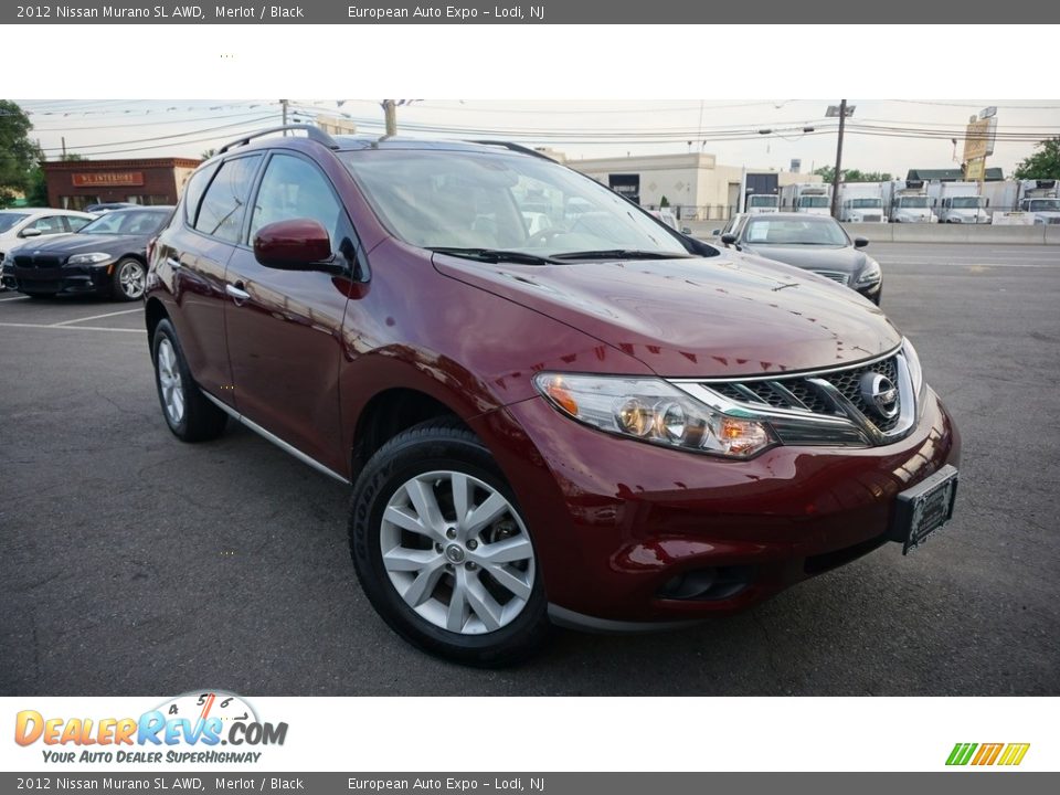 2012 Nissan Murano SL AWD Merlot / Black Photo #2
