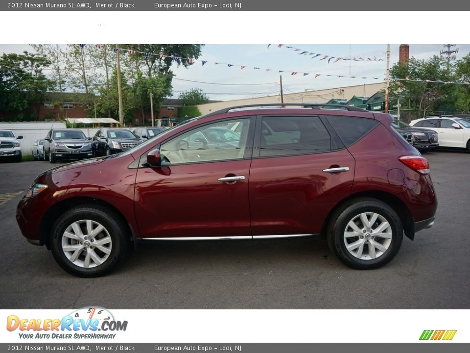 2012 Nissan Murano SL AWD Merlot / Black Photo #6