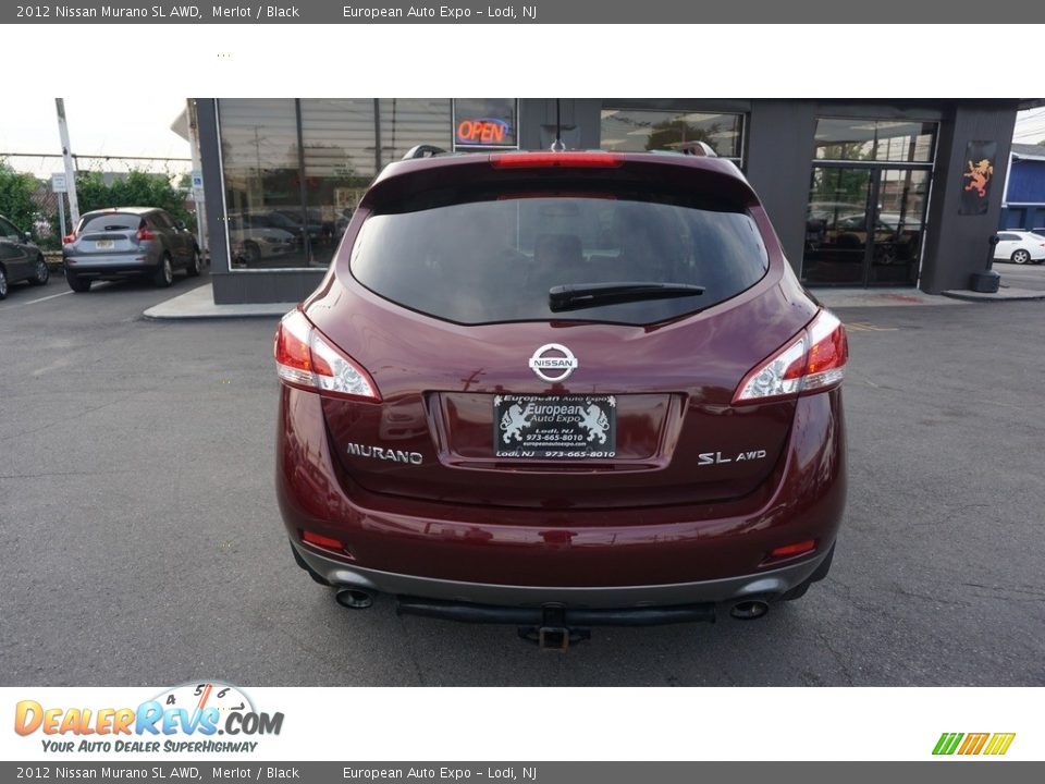 2012 Nissan Murano SL AWD Merlot / Black Photo #7