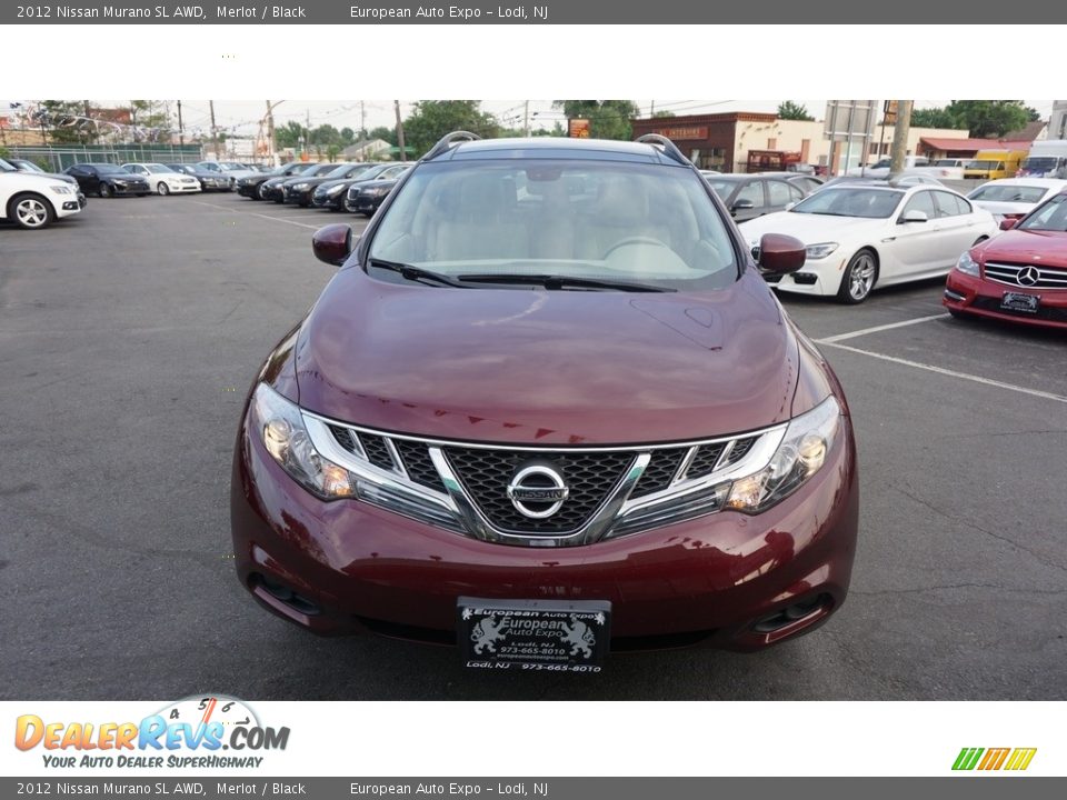2012 Nissan Murano SL AWD Merlot / Black Photo #8