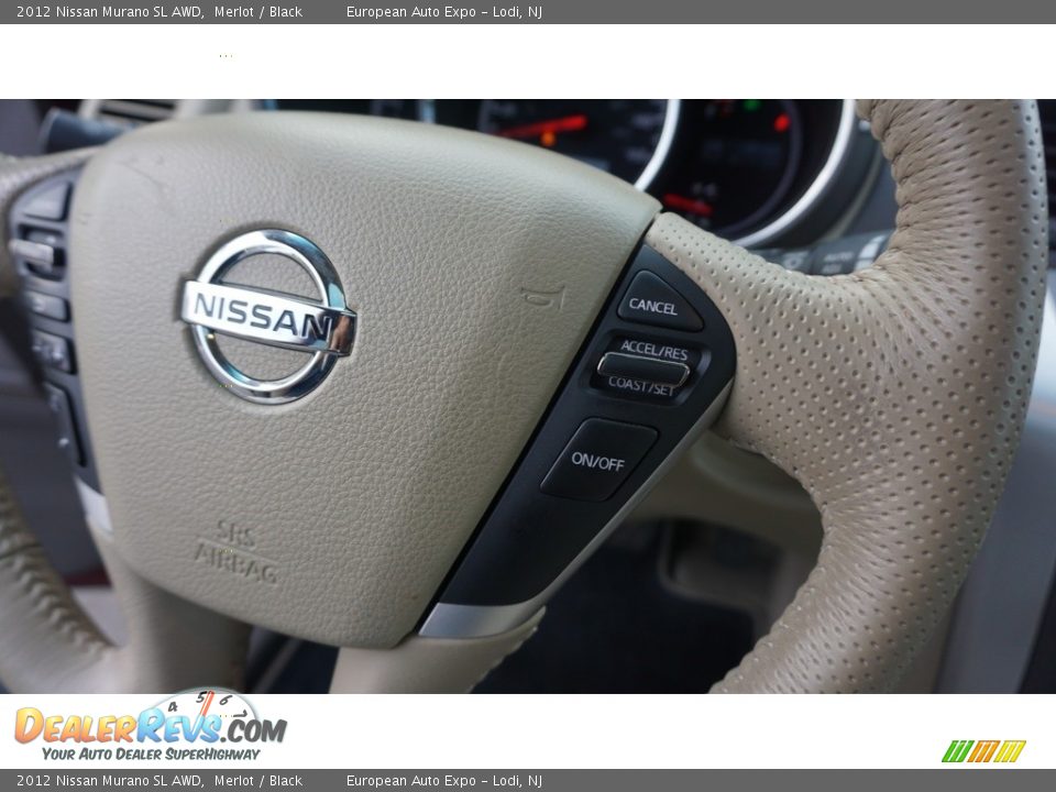 2012 Nissan Murano SL AWD Merlot / Black Photo #15