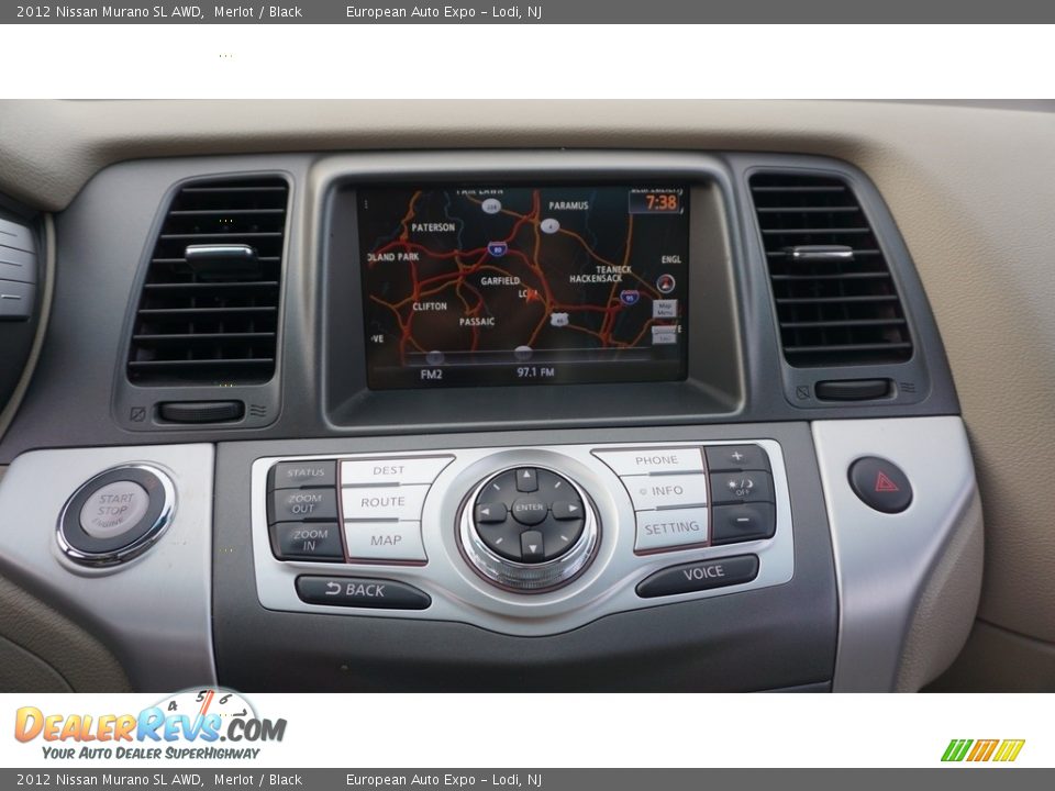 2012 Nissan Murano SL AWD Merlot / Black Photo #20