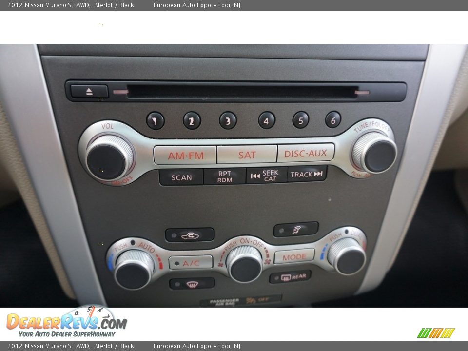 2012 Nissan Murano SL AWD Merlot / Black Photo #21