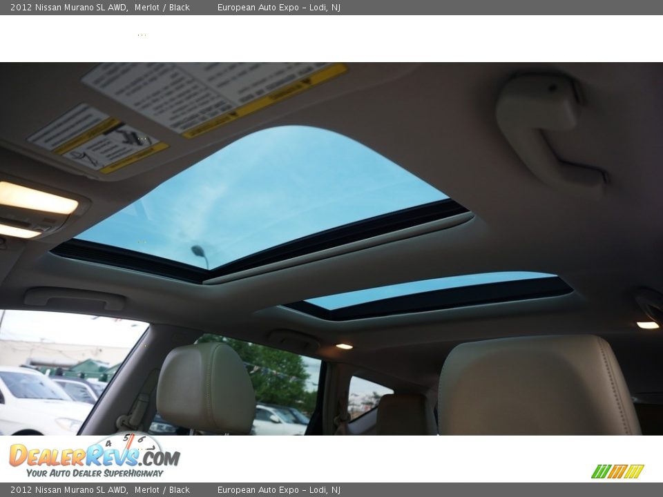 2012 Nissan Murano SL AWD Merlot / Black Photo #25