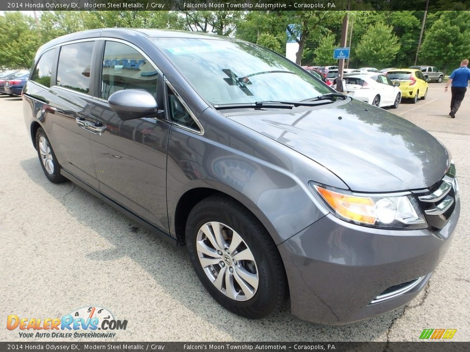 2014 Honda Odyssey EX Modern Steel Metallic / Gray Photo #7