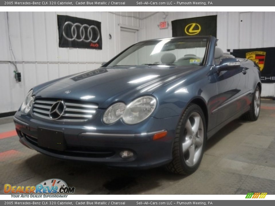 2005 Mercedes-Benz CLK 320 Cabriolet Cadet Blue Metallic / Charcoal Photo #3