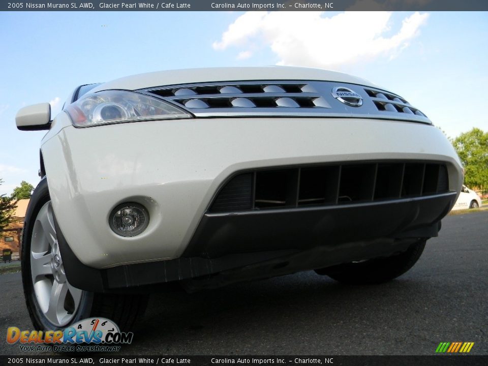 2005 Nissan Murano SL AWD Glacier Pearl White / Cafe Latte Photo #1