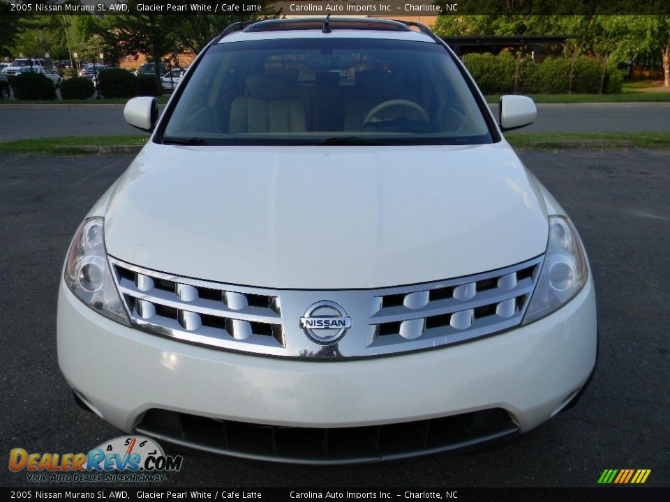 2005 Nissan Murano SL AWD Glacier Pearl White / Cafe Latte Photo #5