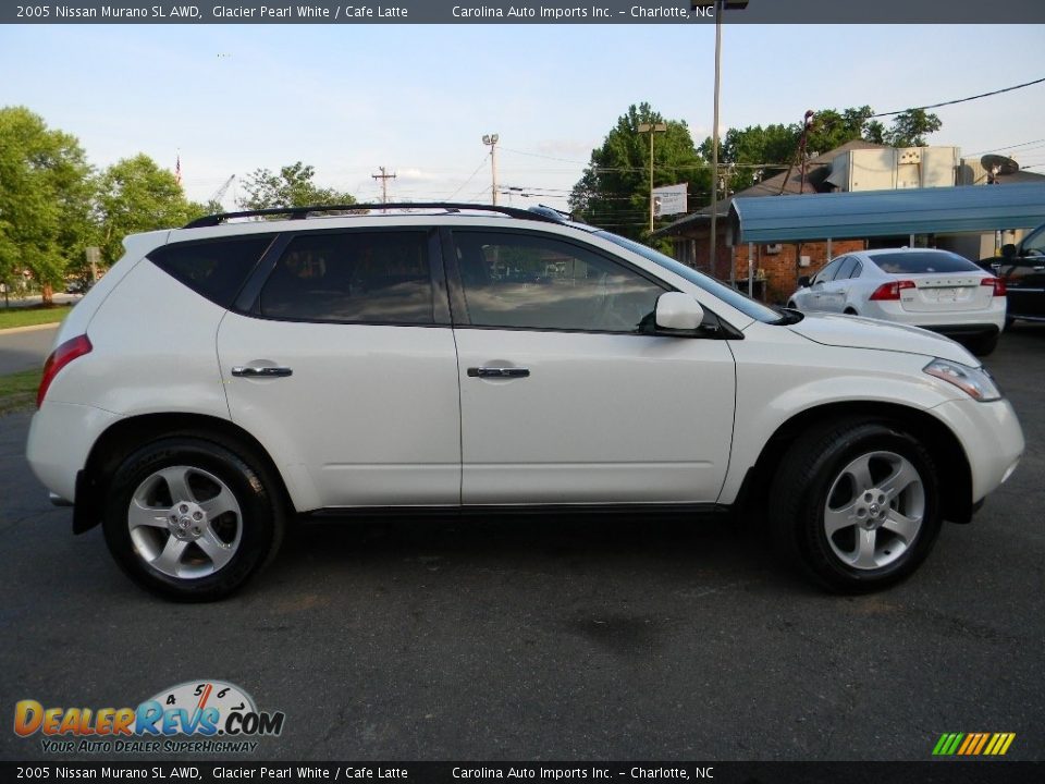 2005 Nissan Murano SL AWD Glacier Pearl White / Cafe Latte Photo #11