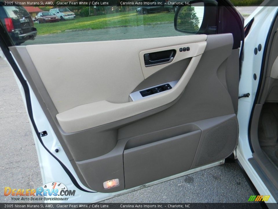 2005 Nissan Murano SL AWD Glacier Pearl White / Cafe Latte Photo #17