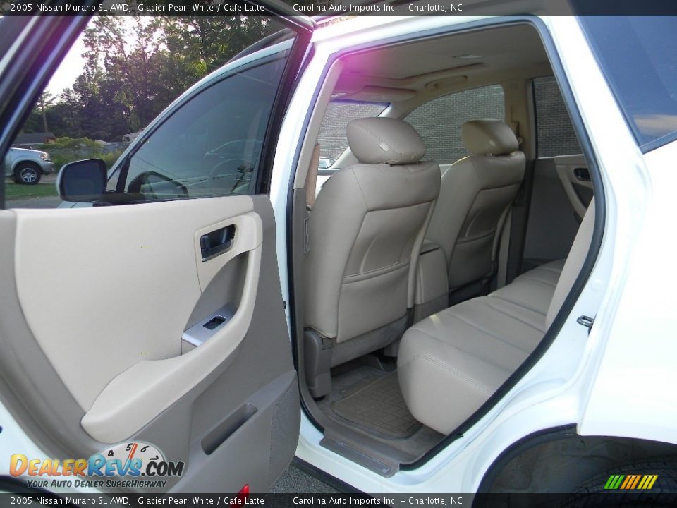 2005 Nissan Murano SL AWD Glacier Pearl White / Cafe Latte Photo #19