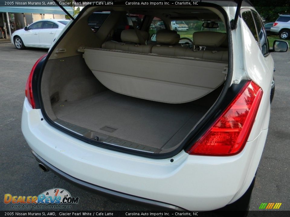 2005 Nissan Murano SL AWD Glacier Pearl White / Cafe Latte Photo #20