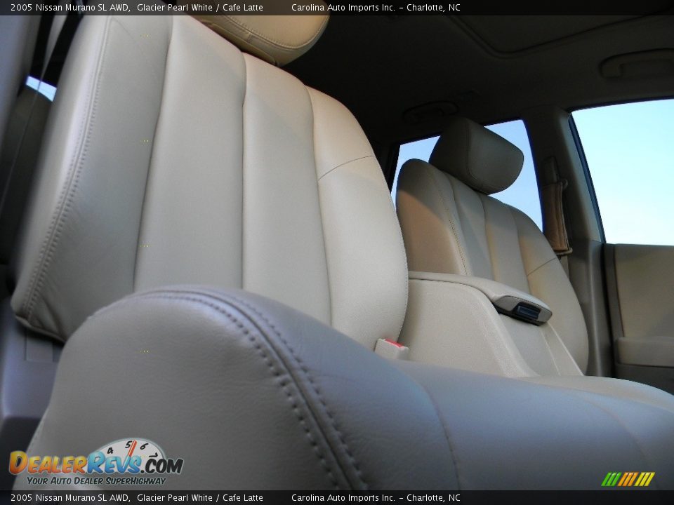 2005 Nissan Murano SL AWD Glacier Pearl White / Cafe Latte Photo #22