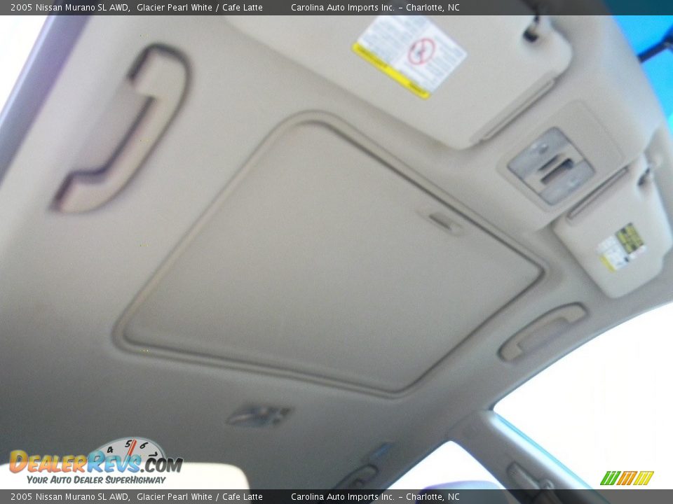2005 Nissan Murano SL AWD Glacier Pearl White / Cafe Latte Photo #23