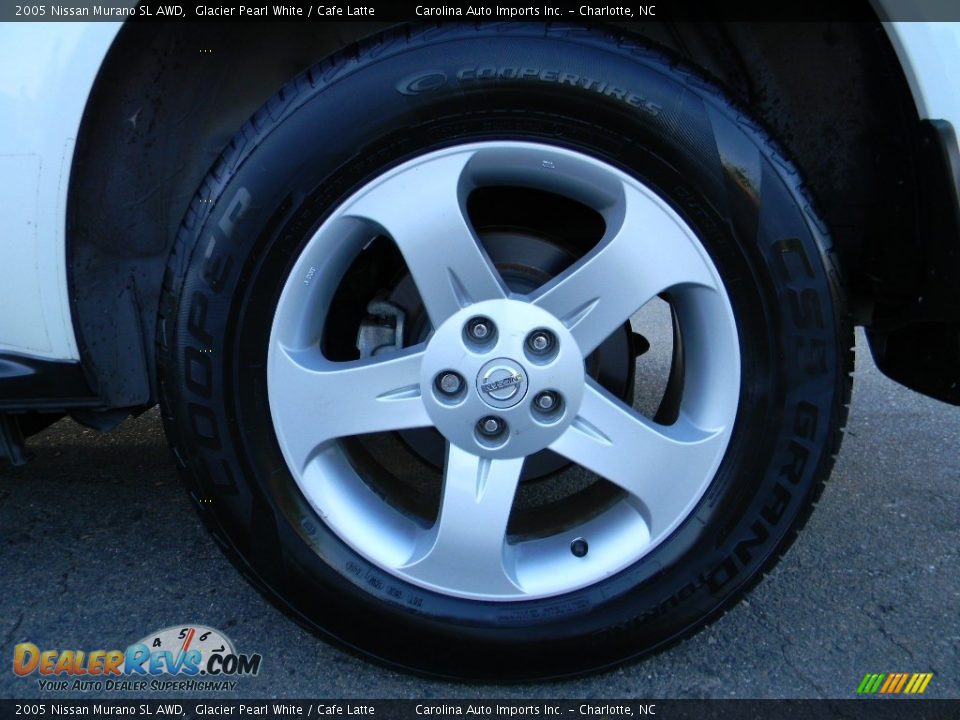 2005 Nissan Murano SL AWD Glacier Pearl White / Cafe Latte Photo #26