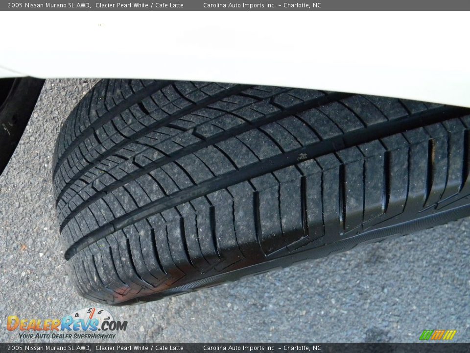 2005 Nissan Murano SL AWD Glacier Pearl White / Cafe Latte Photo #27
