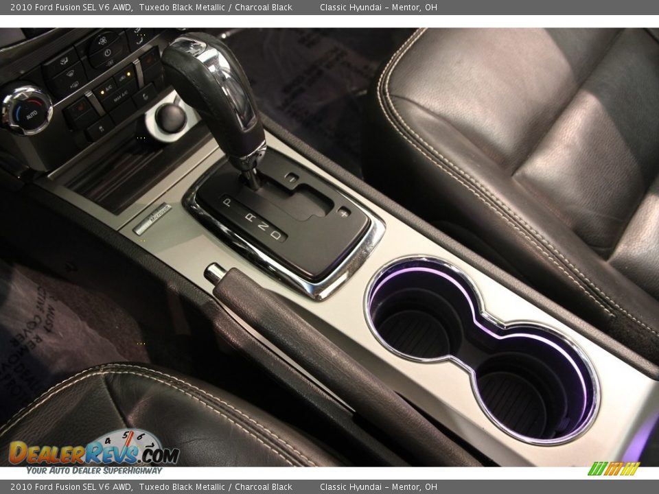 2010 Ford Fusion SEL V6 AWD Tuxedo Black Metallic / Charcoal Black Photo #12