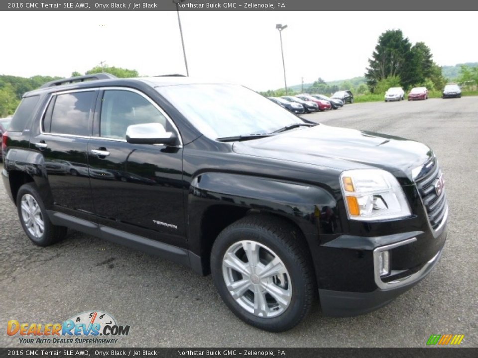 2016 GMC Terrain SLE AWD Onyx Black / Jet Black Photo #10