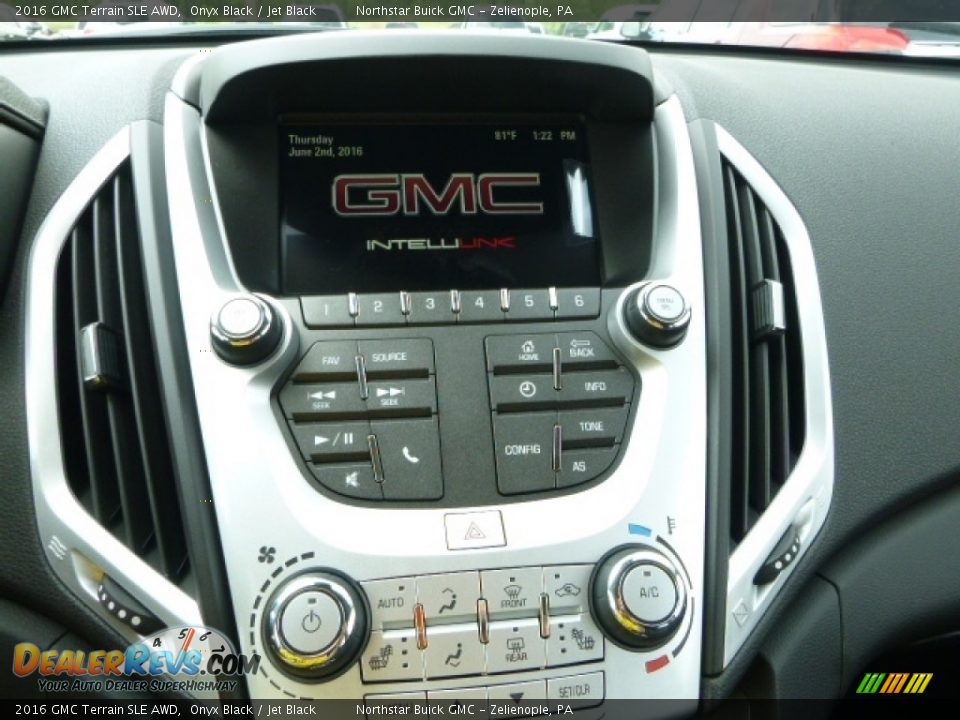 2016 GMC Terrain SLE AWD Onyx Black / Jet Black Photo #16