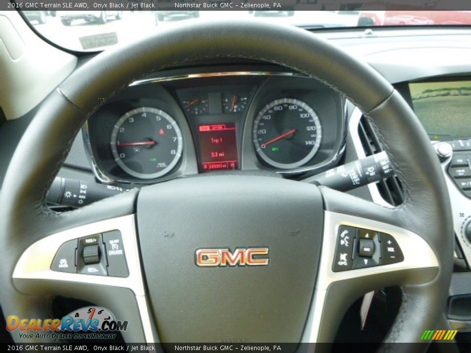 2016 GMC Terrain SLE AWD Onyx Black / Jet Black Photo #19