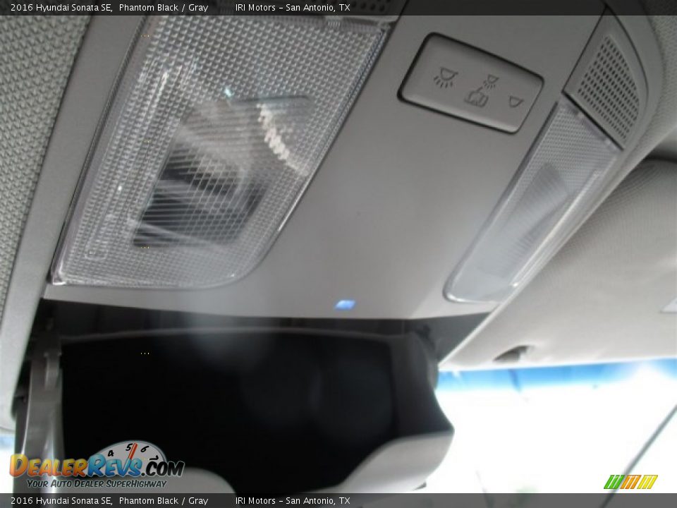 2016 Hyundai Sonata SE Phantom Black / Gray Photo #10