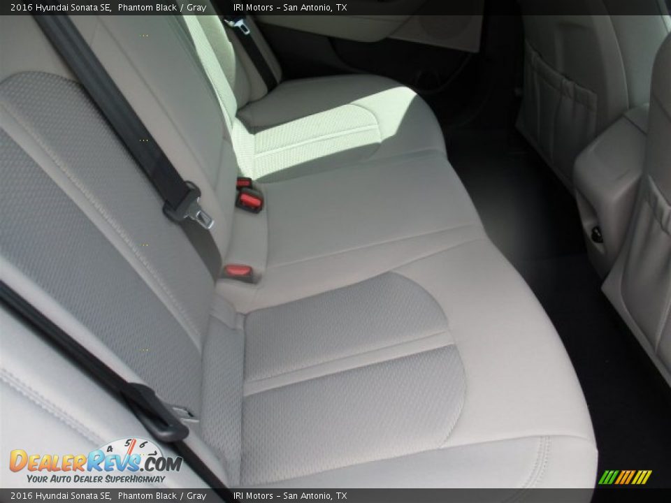 2016 Hyundai Sonata SE Phantom Black / Gray Photo #14