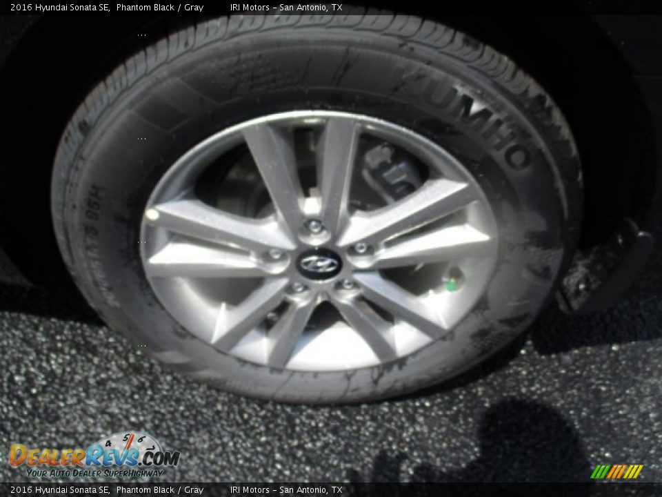 2016 Hyundai Sonata SE Phantom Black / Gray Photo #20