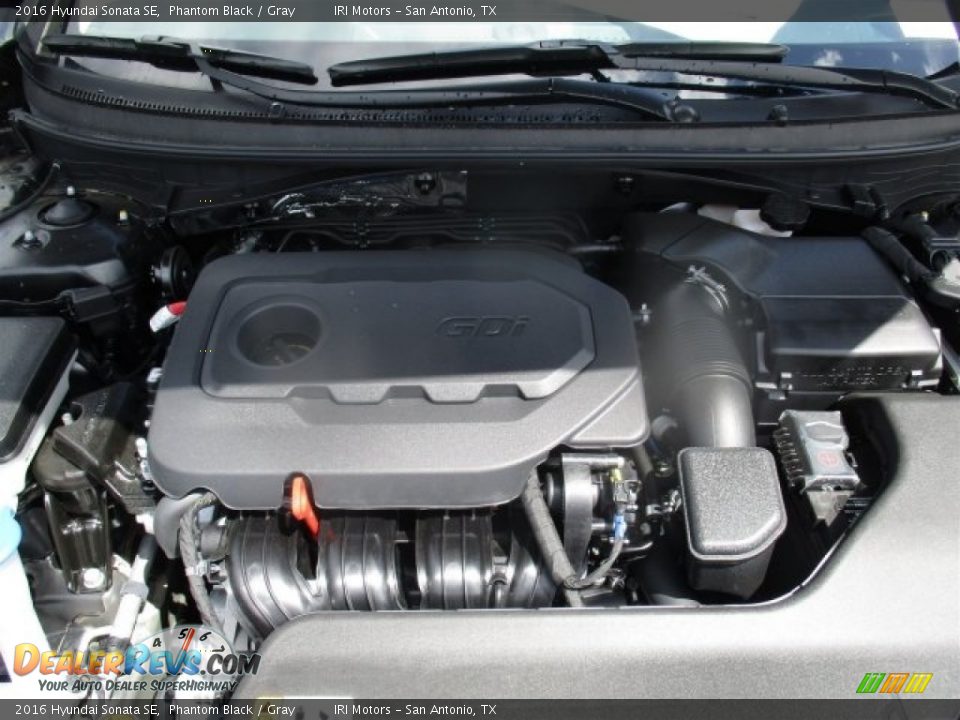 2016 Hyundai Sonata SE Phantom Black / Gray Photo #22