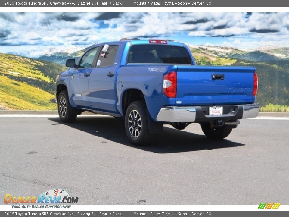 2016 Toyota Tundra SR5 CrewMax 4x4 Blazing Blue Pearl / Black Photo #3