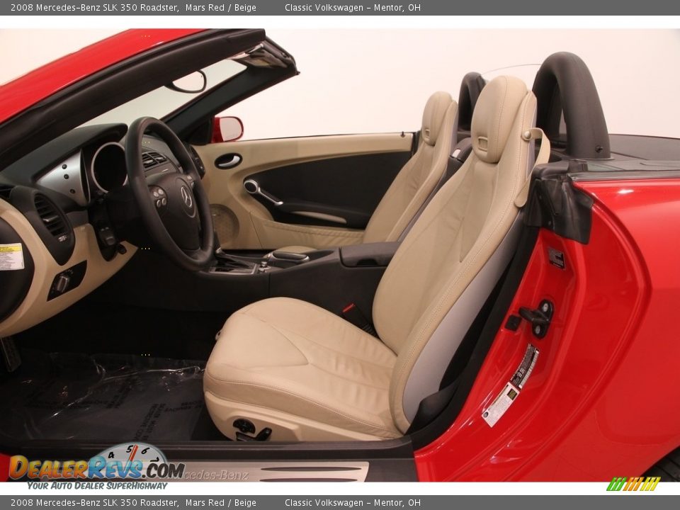 2008 Mercedes-Benz SLK 350 Roadster Mars Red / Beige Photo #7