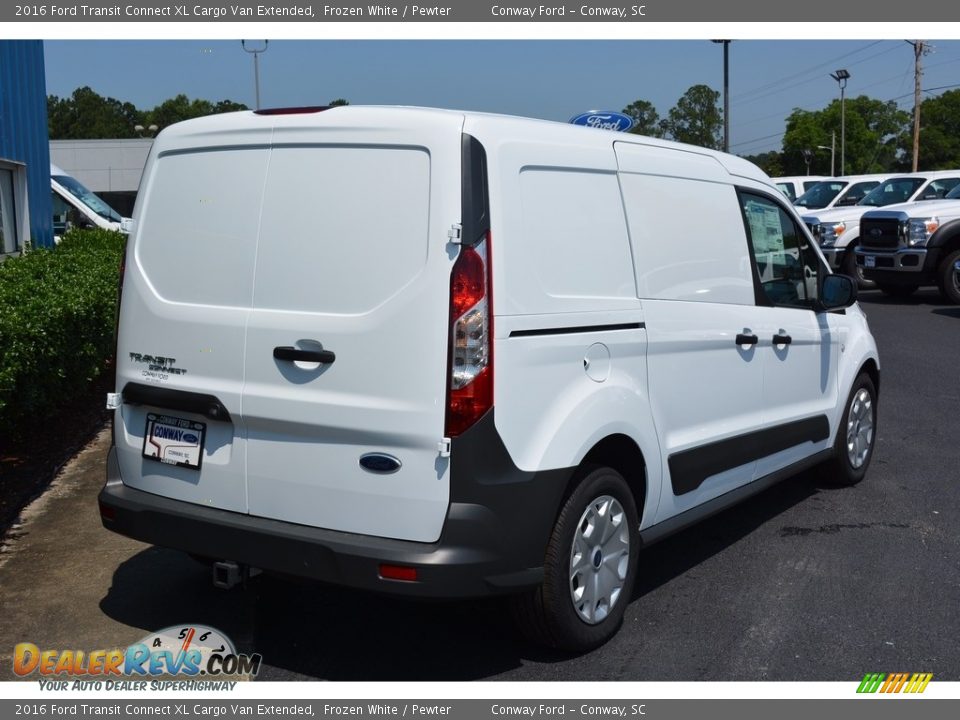 2016 Ford Transit Connect XL Cargo Van Extended Frozen White / Pewter Photo #2