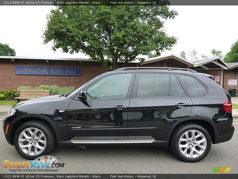 2013 BMW X5 xDrive 35i Premium Black Sapphire Metallic / Black Photo #2