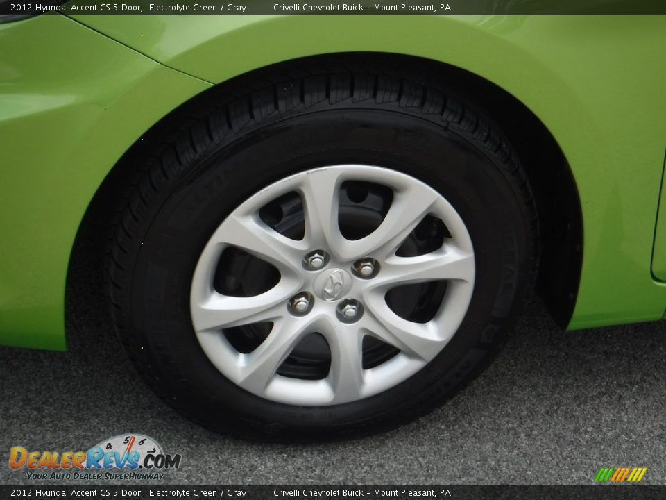 2012 Hyundai Accent GS 5 Door Electrolyte Green / Gray Photo #3