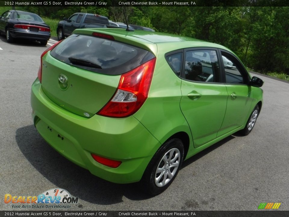2012 Hyundai Accent GS 5 Door Electrolyte Green / Gray Photo #7